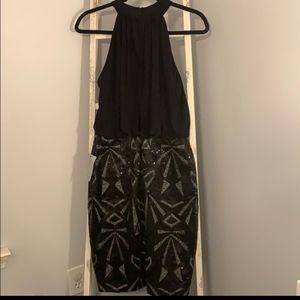 Black dress with sequins. Worn one time.